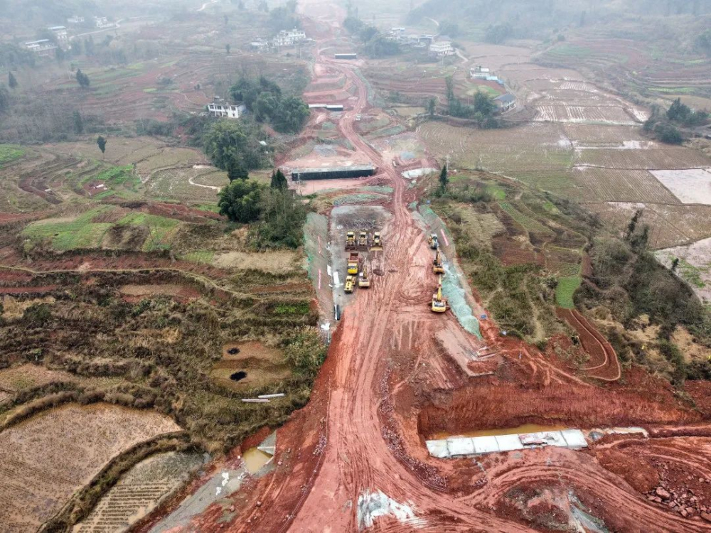 南北大道三期川渝路二期川渝高竹新区道路这样建