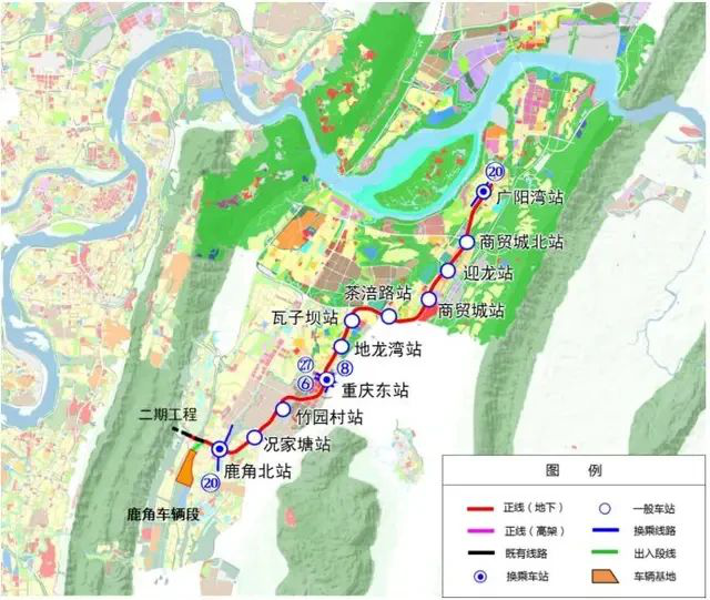重庆轨道交通大爆发18号线站点公布16条轨交线将开通