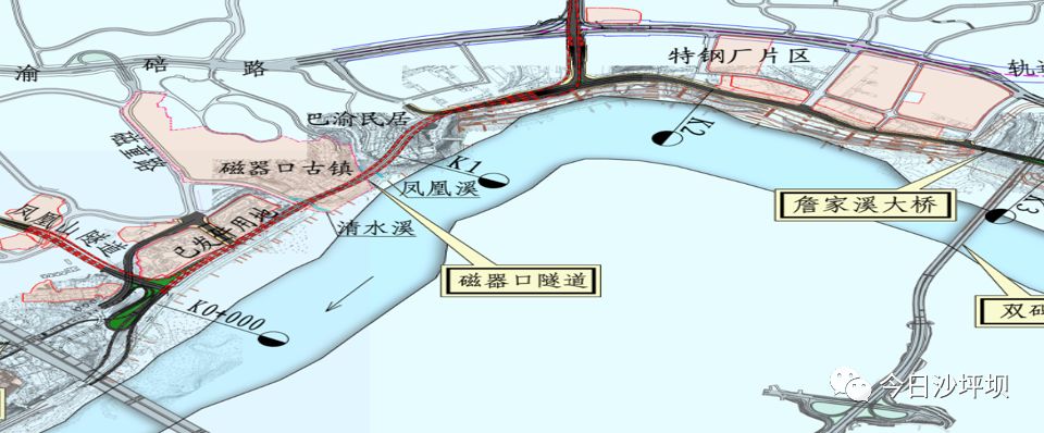 磁器口隧道正式通车!未来沙滨路将成为"城市新名片"!