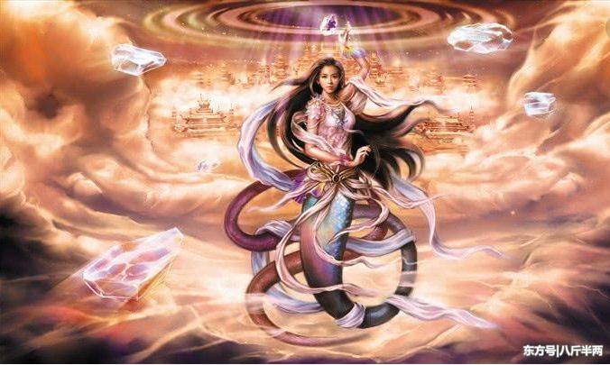 中国上古神话中的七位神仙娘娘第五位是战争女神知名度颇高的女娲只能