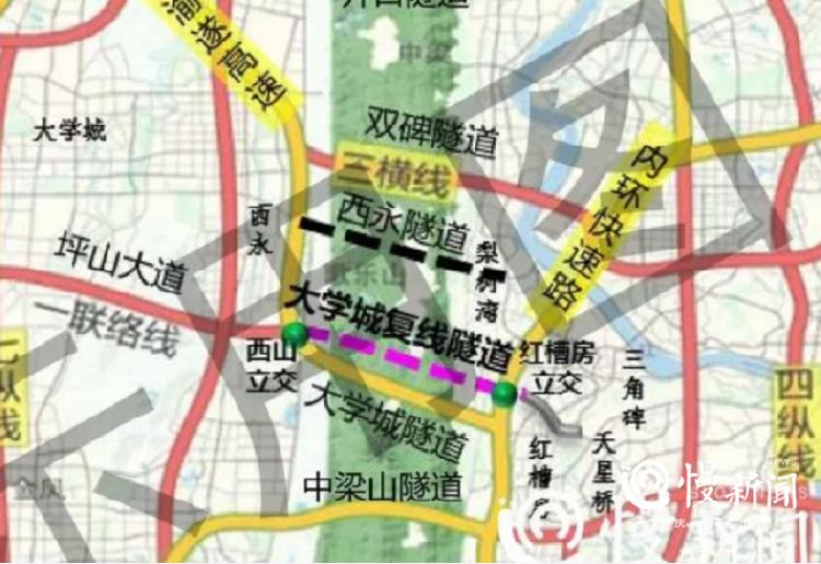 大学城复线隧道有了新动态