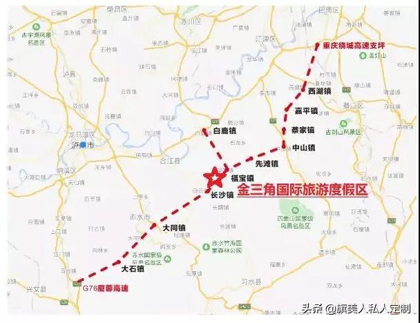 渝赤叙高速公路初步规划为:以江津区支坪为起点,途经江津区西湖镇,嘉