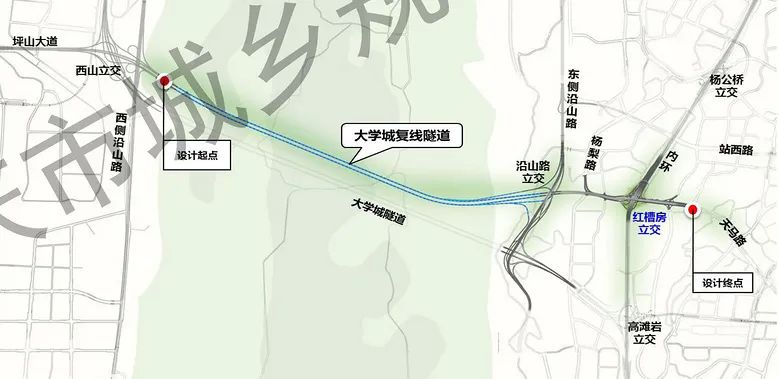 城隧道工程项目据了解科学城隧道(原名大学城复线隧道)计划2025年下半