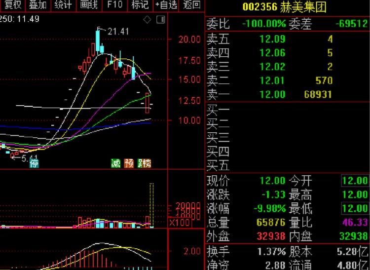 5亿元资金抢筹赫美集团股票.