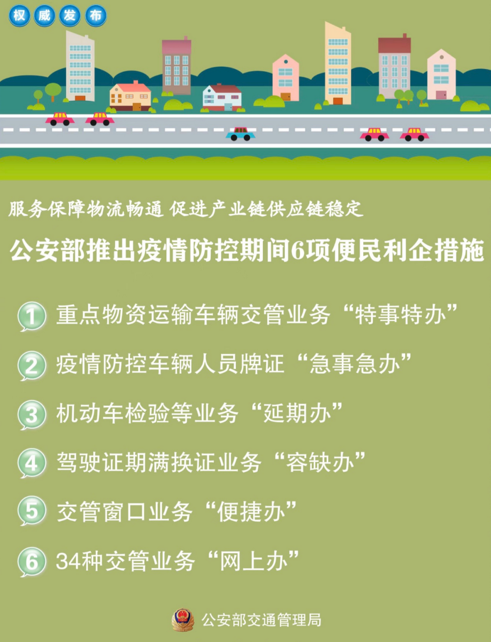 特事特办急事急办公安部推出疫情防控6项便民利企措施