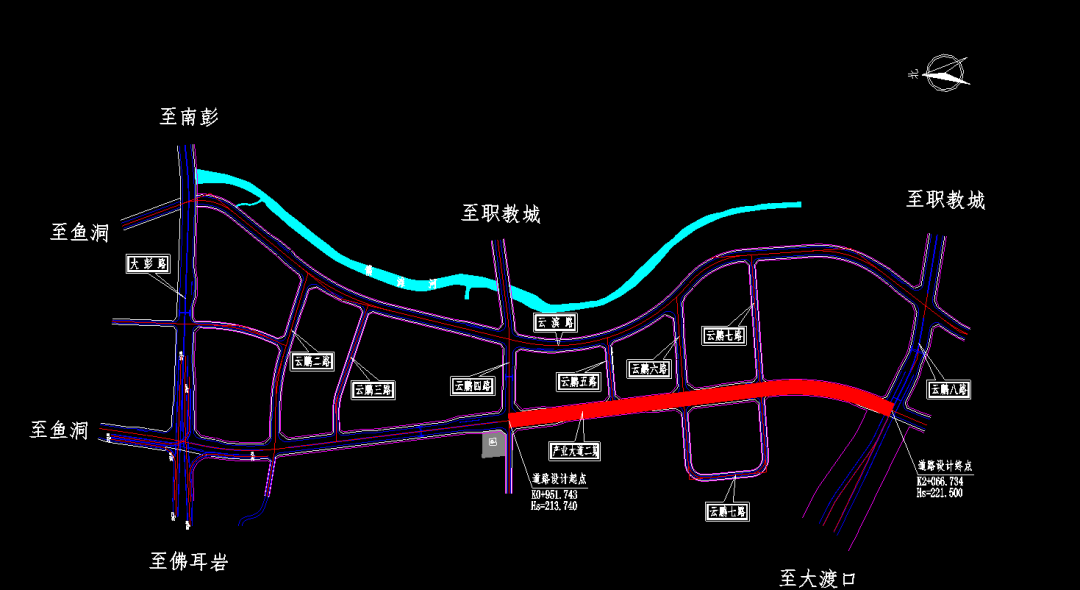 巴南云篆山隧道规划图图片