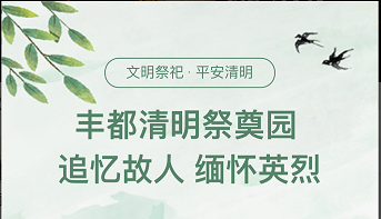 清明祭英烈雲端寄哀思今年清明節豐都人都選擇這樣做