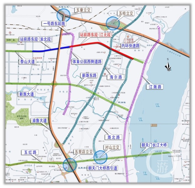 站前路建成通车 到重庆北站有了新捷径