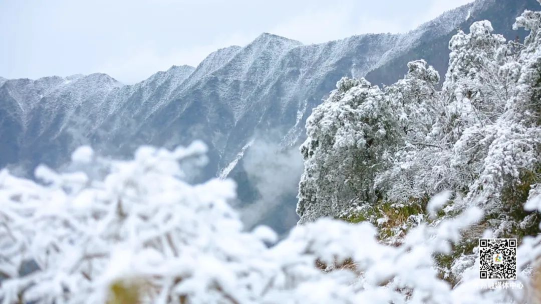 最美开州雪宝山 震撼不过下雪天