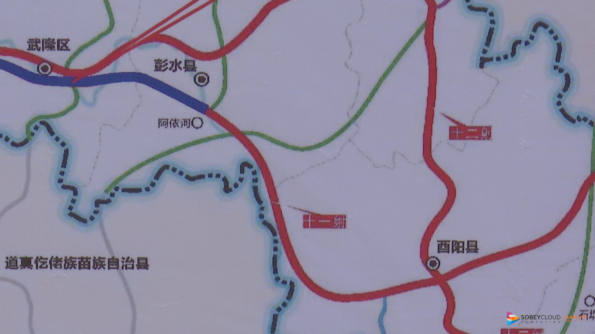 渝湘高速复线线路图图片