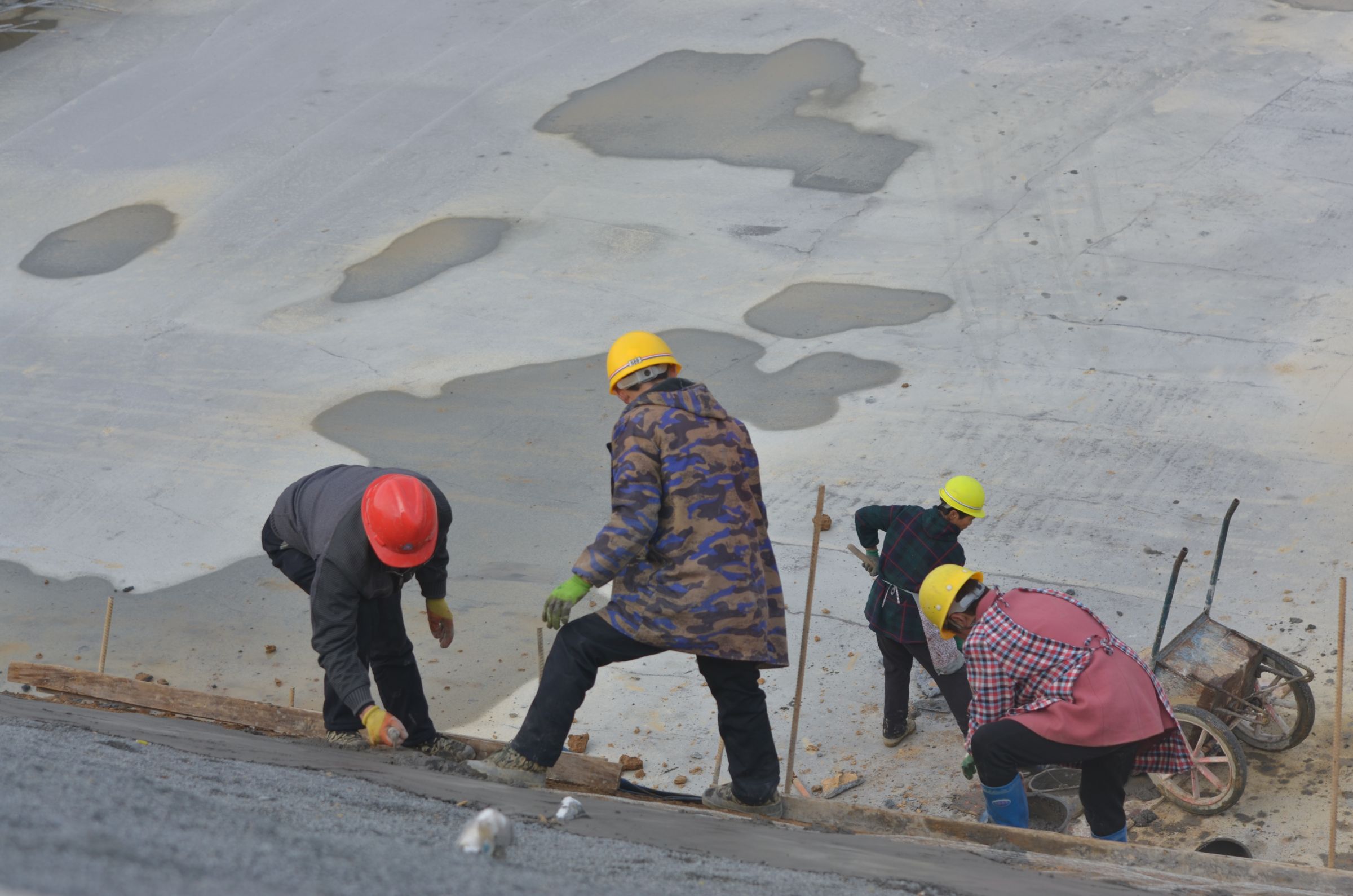 圖為酉陽新城醫院建設現場(一)2月19日,位於小壩的酉陽新城醫院項目