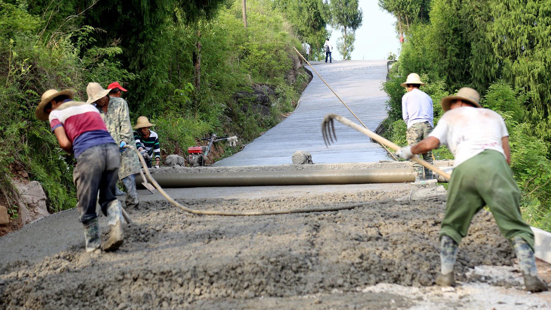 凤鸣镇:硬化农村道路方便群众出行