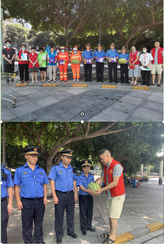 爱心慰问抵酷暑 支部共建送清凉|余松路社区：爱心慰问抵酷暑 支部共建送清凉