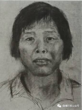 牵涉多起拐卖儿童案的嫌疑人“梅姨”模拟画像。 图片来源 广州增城警方