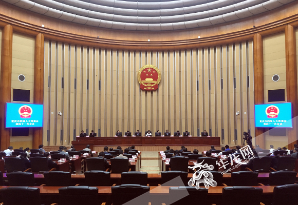 9日下午，重庆市四届人大常委会召开第四十一次会议。 首席记者 徐焱 摄.jpg