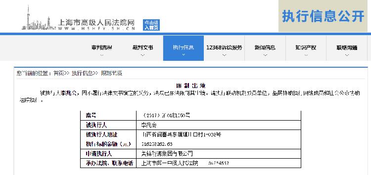 上海高级人民法院网截图