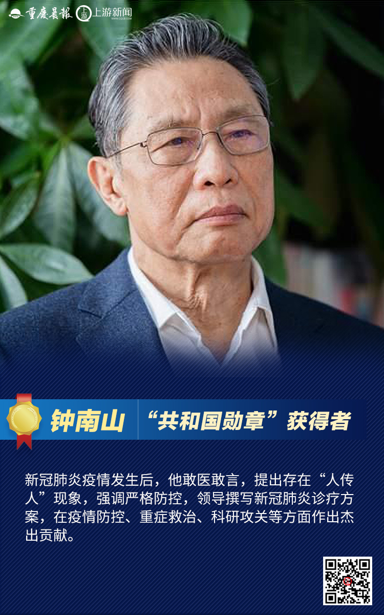 最可爱的人 钟南山获共和国勋章 张伯礼张定宇陈薇获人民英雄称号