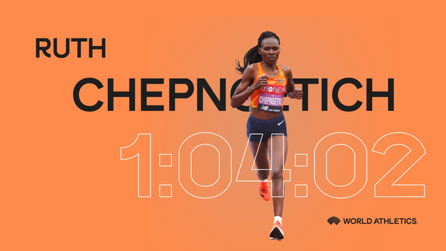 切普罗迪奇将女子半马成绩提高了29秒。