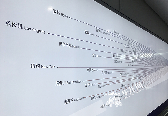 图2：如今重庆不仅有了高大上的T3A，山城的航线还联通了多个国家和地区。 首席记者 徐焱 摄.jpg