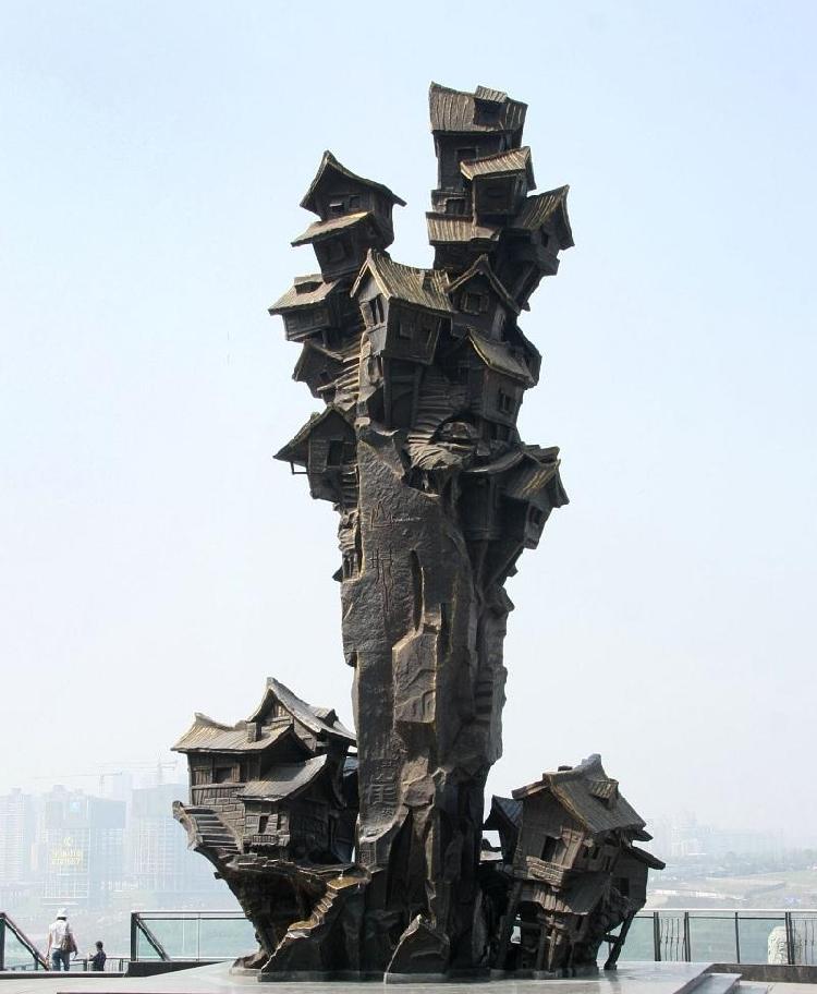 重庆解放碑雕塑图片