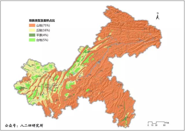 重庆山脉分布图高清图片
