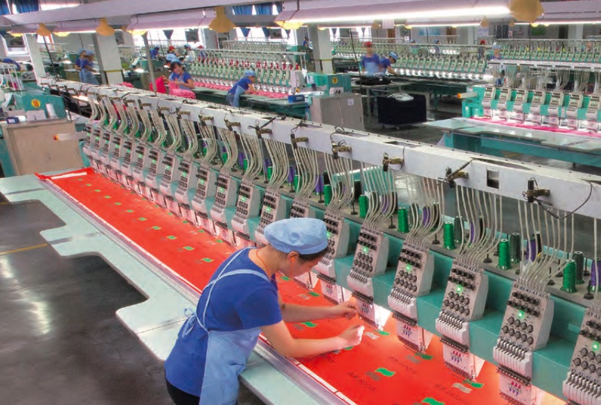 越南纺织产业工人