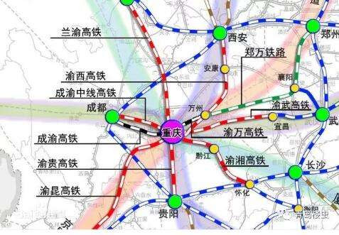 『重庆高铁』成渝中线年内动工、成渝高铁提速，重庆、成都一小时直达