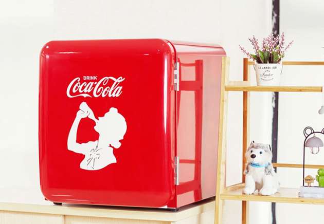 复古小冰箱HCK哈士奇 X 可口可乐联名款复古小冰箱天猫618首发上市！