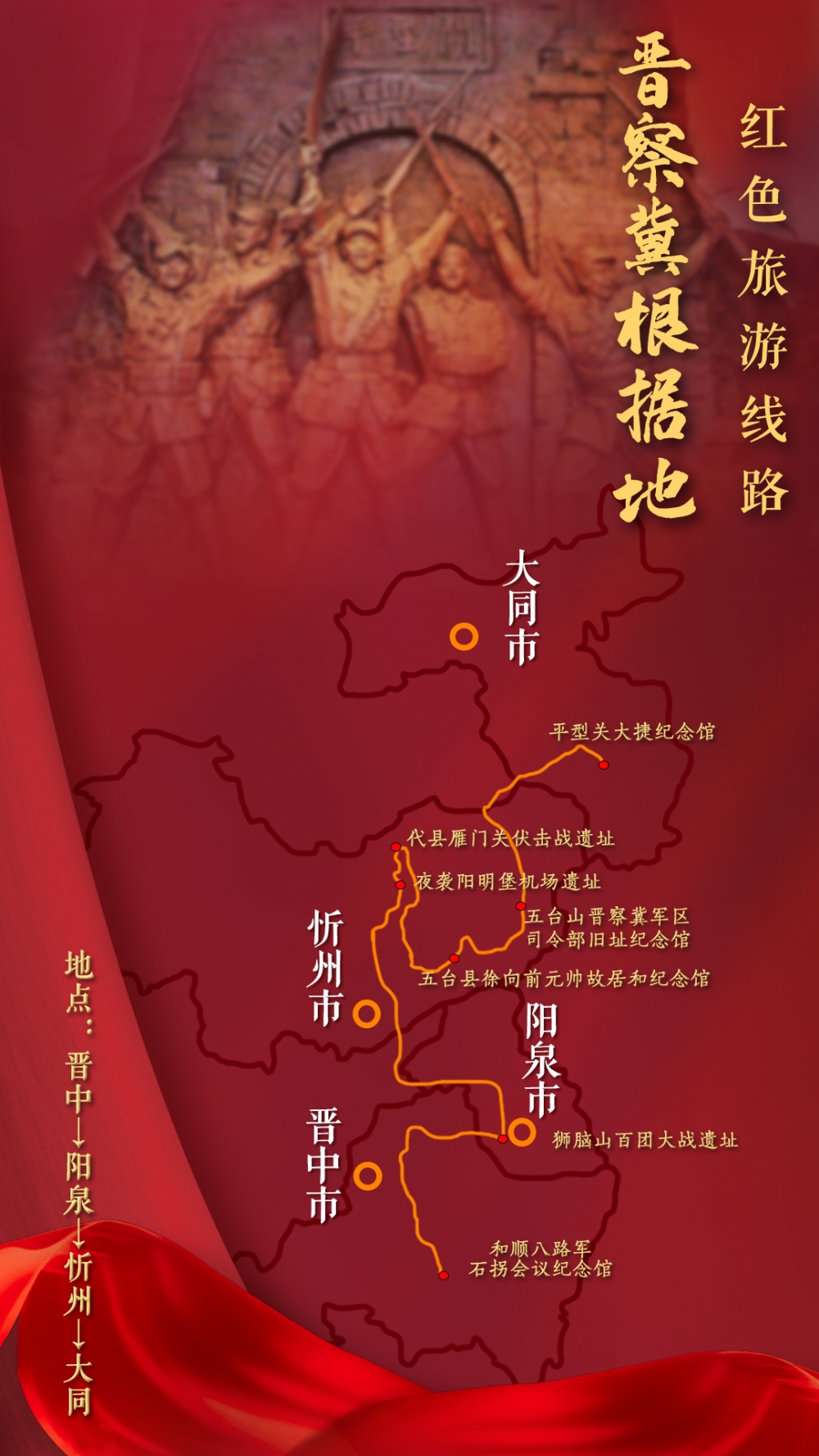 山西太原举行红色芳华清廉山西主题宣讲活动公布了20条红色旅游线路