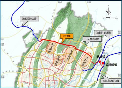 两江新区六纵线规划图图片
