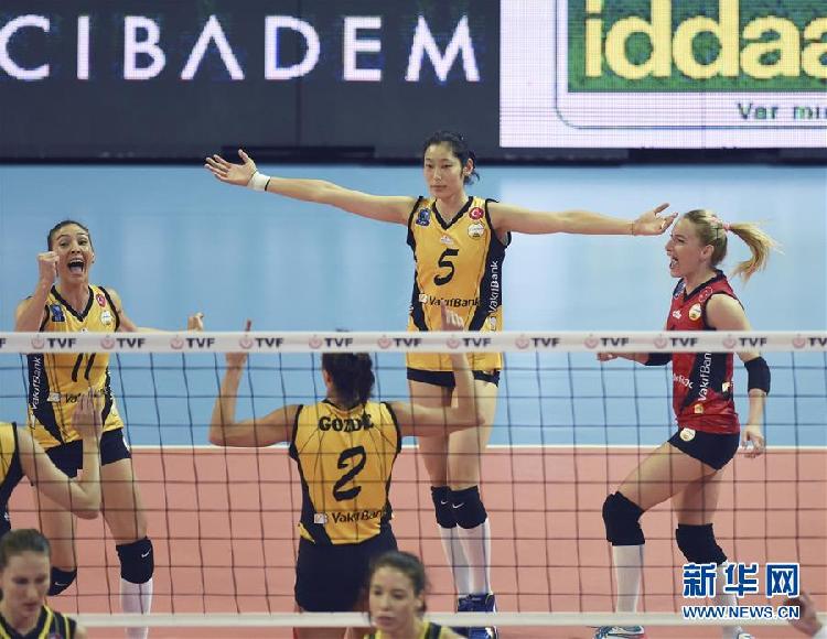 （体育）（6）排球——土耳其女排超级杯：朱婷携球队夺冠