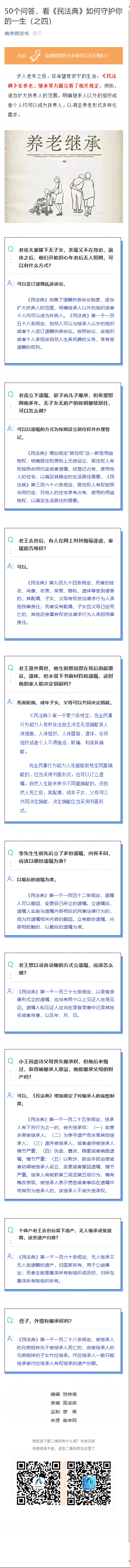 50个问答|50个问答，看《民法典》如何守护你的一生（之四）