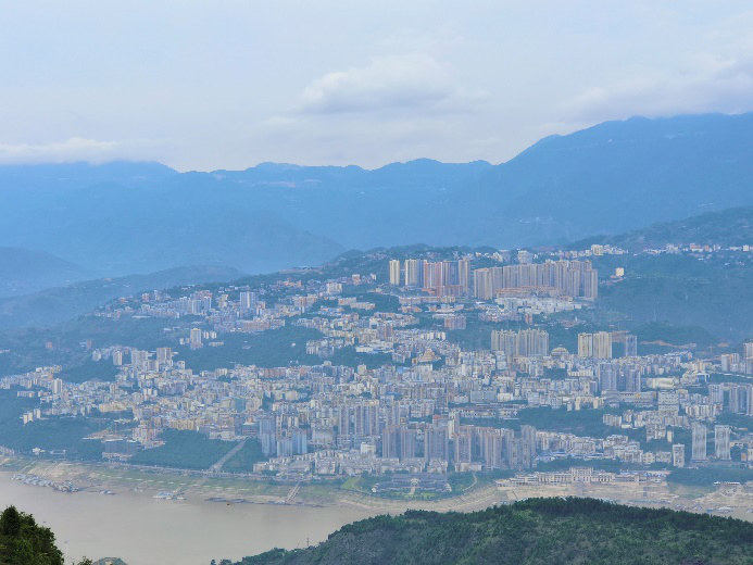 巫山全景图图片