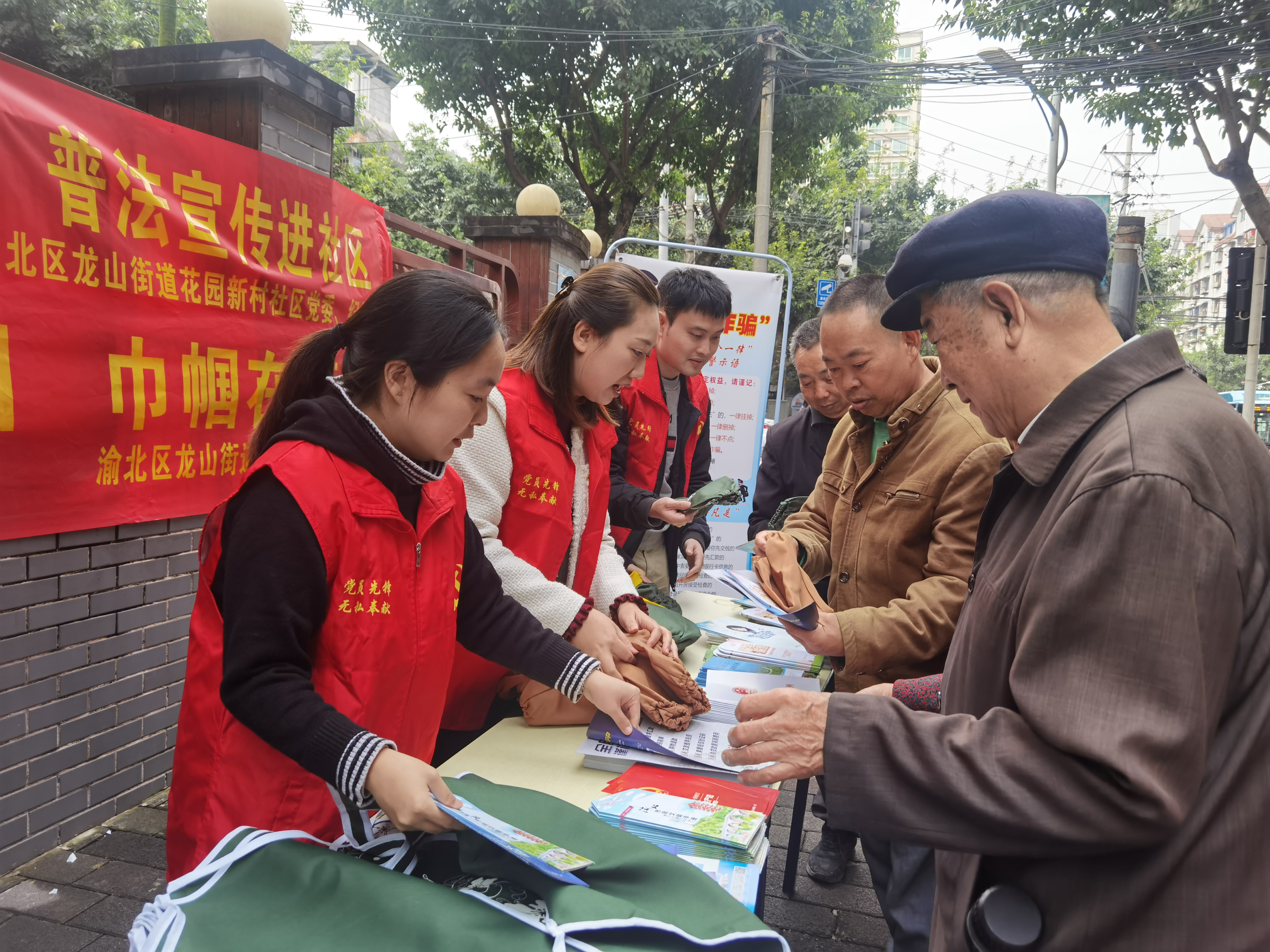 龙山街道花园新村社区开展我为群众办实事志愿服务系列活动