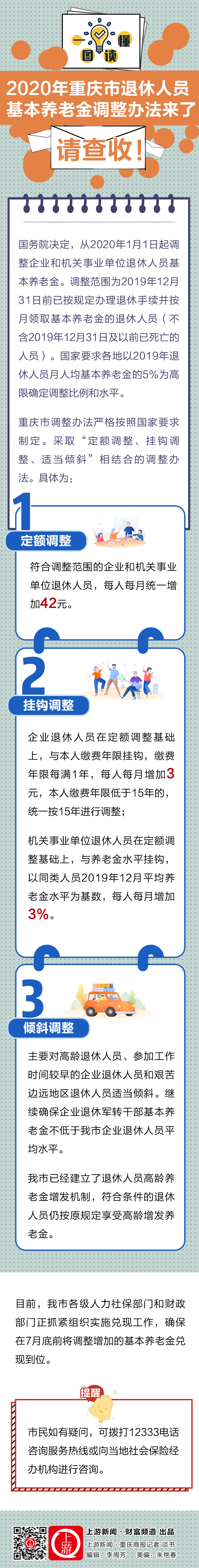 一图读懂｜2020年重庆市退休人员基本养老金调整办法来了，请查收！.jpg