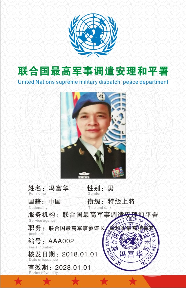 联合国维和部队军衔图片