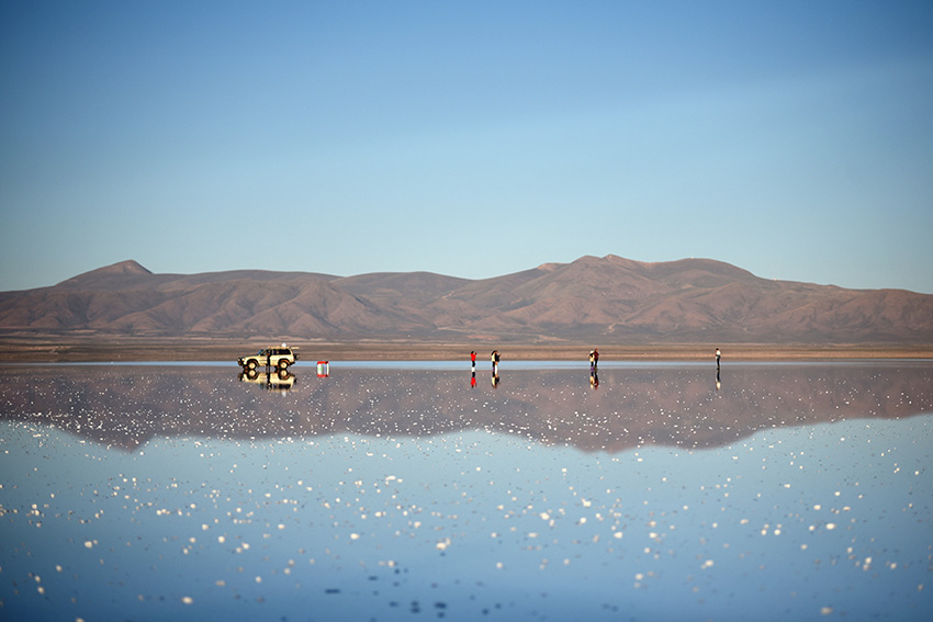 玻利维亚美丽的乌尤尼盐湖
