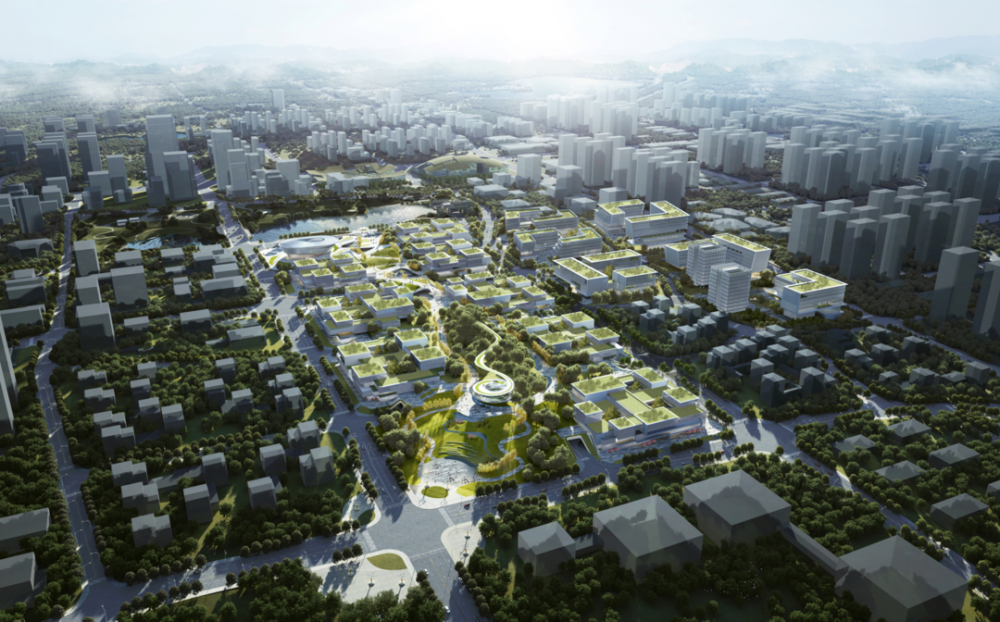 功能同时运用低碳节能相关技术营造金凤城市中心区未来最生态的建筑