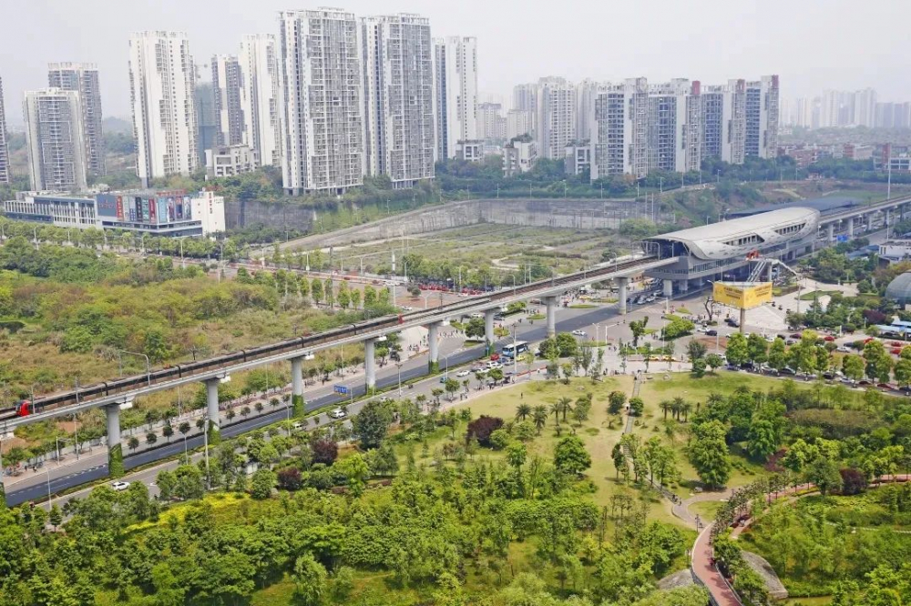 西部新城承载着沙坪坝的未来随着重庆轨道交通建设步伐加快沙坪坝区高