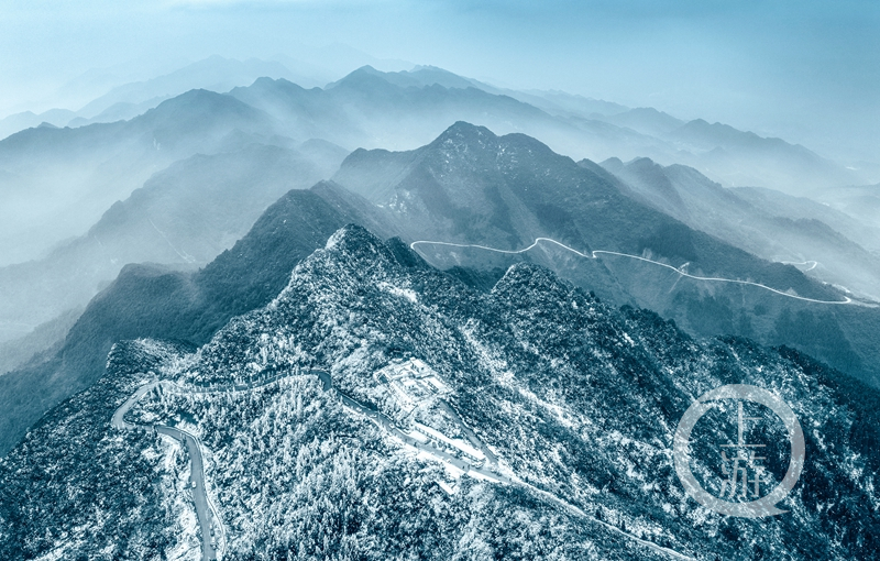 華鎣山高山雪景惹人醉